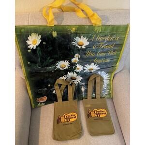 Cracker Barrel Original Logo Barrel & Cracker Large And 2 Small Tote’s